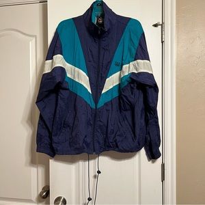 Vintage 90s USA Olympics Full Zip Windbreaker Jacket Navy/ Blue JC Penney Sz L